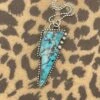 Lightning Bolt Turquoise Pendant