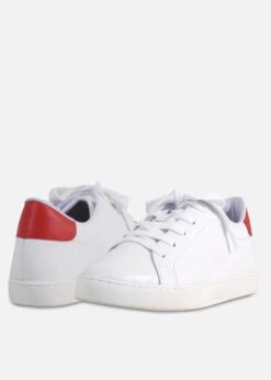U-Turn Tennis Sneakers -Mod Cloth Store UTURN WHITERED 4 55c3da76 fd58 43be 99ce a40bbc2e9efd