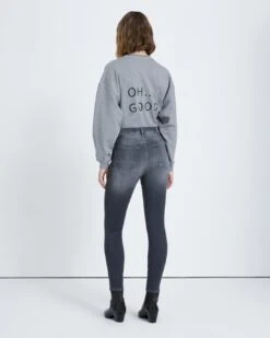 7 For All Mankind B(air) High Waist Ankle Skinny In Grey -Mod Cloth Store a2c3cb1ca0a4fa96fc258e754115d4a7