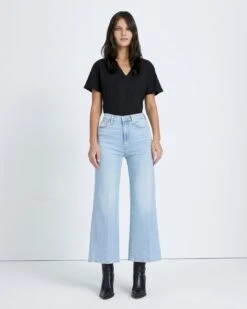 7 For All Mankind Luxe Vintage Cropped Jo In Wild Fleur