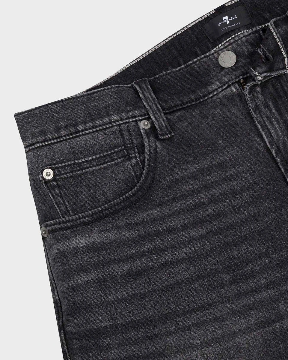 7 For All Mankind Luxe Sport X Stretch Tek Stacked Skinny In Borrego Black 6 7 For All Mankind Luxe Sport X Stretch Tek Stacked Skinny In Borrego Black - Image 4