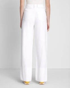 7 For All Mankind Denim Lustre Trouser In Brilliant White -Mod Cloth Store ca63174424686797a88955492f44ce47